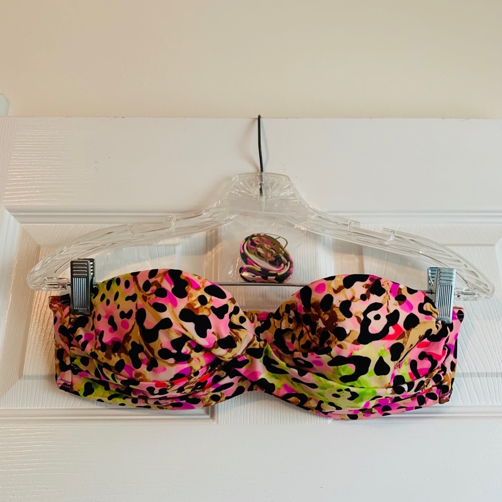Victoria’s Secret Bold Cheetah Bandeau Swim Top